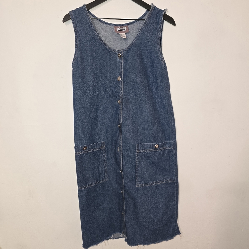Vintage Premier International Denim Sleeveless Dress